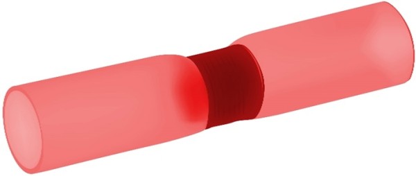 Lötverbinder mit Schrumpfschlauch 0,5-1,5 mmÂ² rot (nicht RoHS)