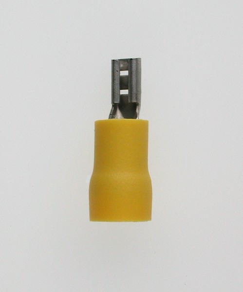 FlachsteckhÃ¼lsen 2,8x0,8 gelb 4-6 mmÂ² PVC mit Iso-Crimp