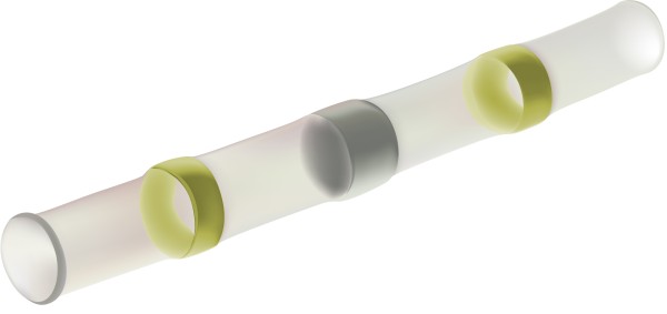 Lötverbinder mit Schrumpfschlauch CWT 4-6 mm² gelb (nicht RoHS-konform)