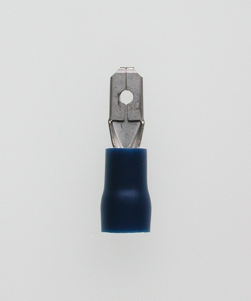 Flachstecker 4,8x0,8 blau 1,5-2,5 mmÂ² PVC mit Iso-Crimp