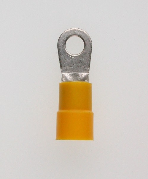 Quetschkabelschuhe Ringform gelb 4-6 mm² M 4 DIN Nylon