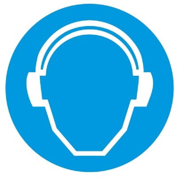Gehörschutz benutzen Gebotsschilder DIN 4844, 30 mm