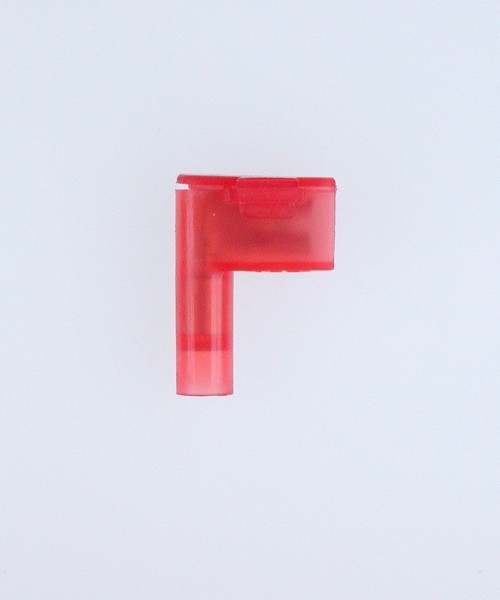 Winkel Flachsteckhülsen 4,8x0,5 rot 0,5-1,5 mm² Nylon easy crimp