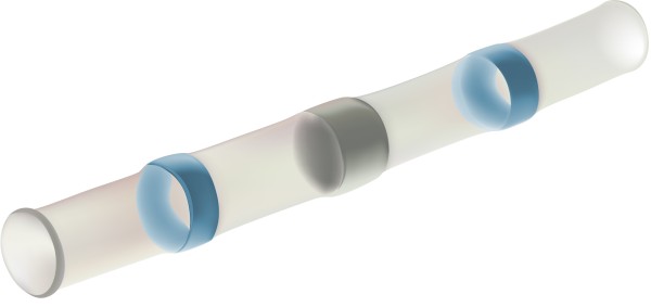 Lötverbinder mit Schrumpfschlauch CWT 2-4 mm² blau (nicht RoHS-konform)