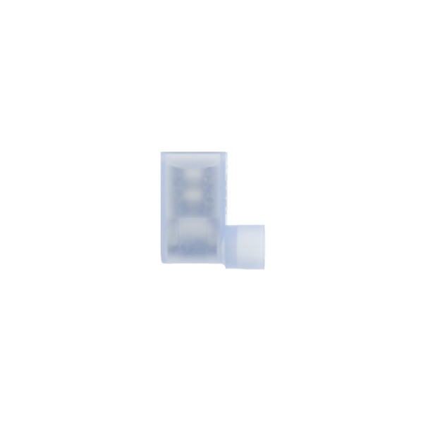 Winkel Flachsteckhülsen 6,3x0,8 blau 1,5-2,5 mm² Nylon
