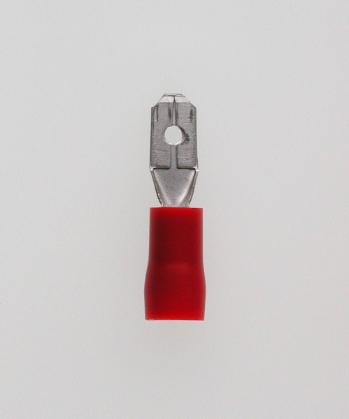 Flachstecker 4,8x0,5 rot 0,5-1,5 mmÂ² PVC mit Iso-Crimp