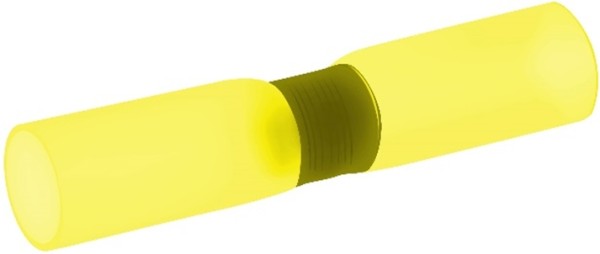 Lötverbinder mit Schrumpfschlauch 4-6 mmÂ² gelb (nicht RoHS)