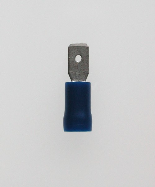 Flachstecker 4,8x0,5 blau 1,5-2,5 mm² PVC mit Iso-Crimp