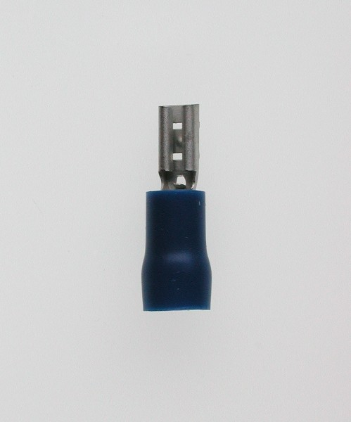 Flachsteckhülsen 2,8x0,5 blau 1,5-2,5 mm² PVC mit Iso-Crimp