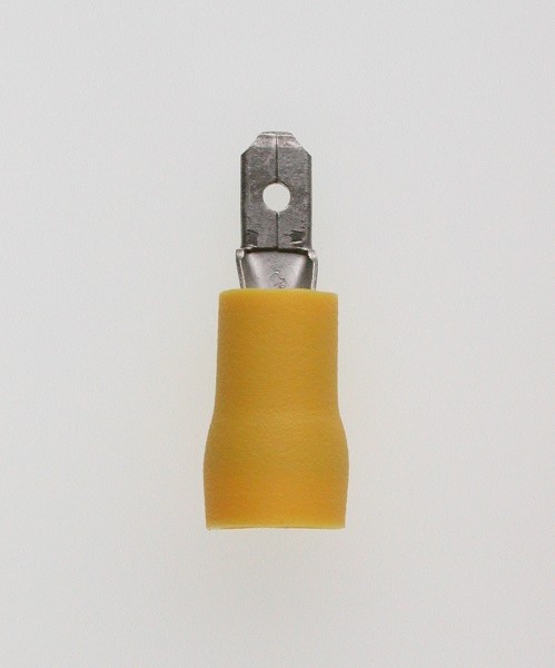 Flachstecker 4,8x0,8 gelb 4-6 mm² PVC mit Iso-Crimp
