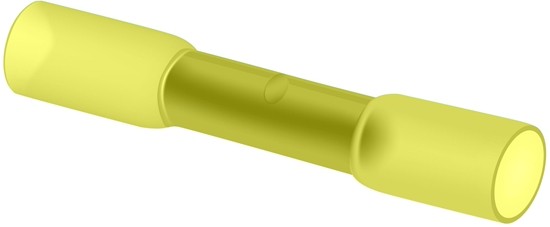 Stoßverbinder mit Schrumpfschlauch 4-6 mm² gelb