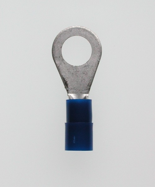 Quetschkabelschuhe Ringform blau 1,5-2,5 mmÂ² M 6 DIN Nylon