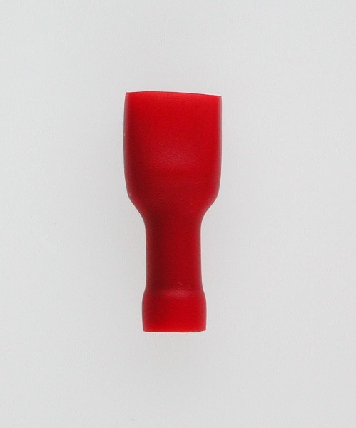 FlachsteckhÃ¼lsen volliso. 6,3x0,8 rot 0,5-1,5 mmÂ² PVC mit Iso-Crimp