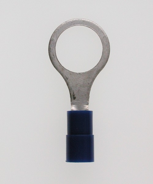 Quetschkabelschuhe Ringform blau 1,5-2,5 mmÂ² M 10 DIN Nylon