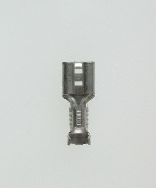 Flachsteckhülsen 6,3x0,8 4-6 mm² Messing gal/sn