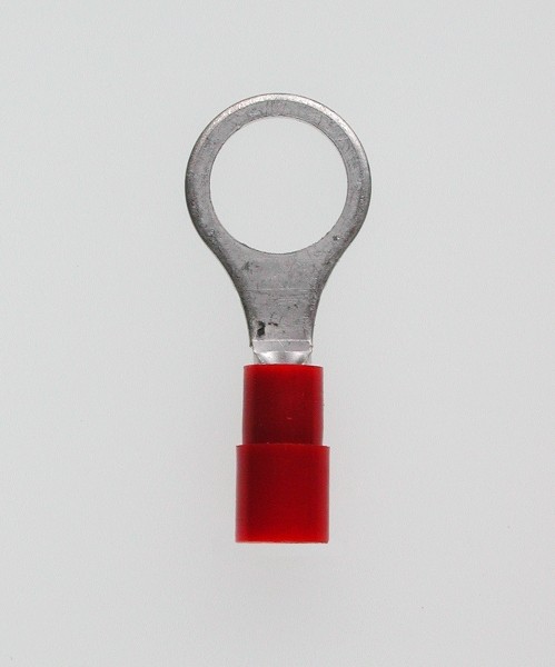 Quetschkabelschuhe Ringform rot 0,5-1,5 mm² M 8 Nylon