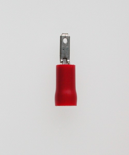 Flachstecker 2,8x0,5 rot 0,5-1,5 mm² PVC mit Iso-Crimp