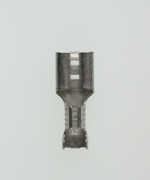 Flachsteckhülsen 6,3x0,8 1,5-2,5 mm² Messing gal/sn