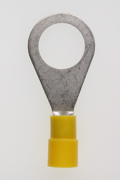 Quetschkabelschuhe Ringform gelb 4-6 mmÂ² M 12 DIN Nylon