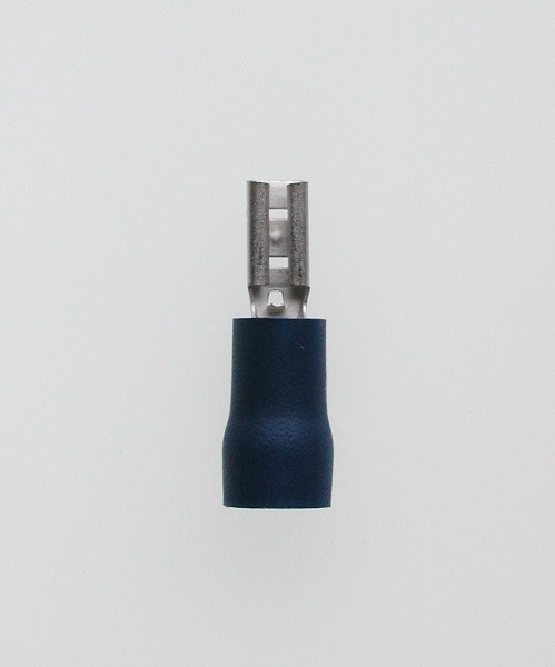 Flachsteckhülsen 2,8x0,8 blau 1,5-2,5 mm² PVC mit Iso-Crimp