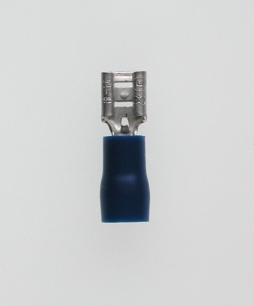 FlachsteckhÃ¼lsen 4,8x0,8 blau 1,5-2,5 mmÂ² PVC mit Iso-Crimp
