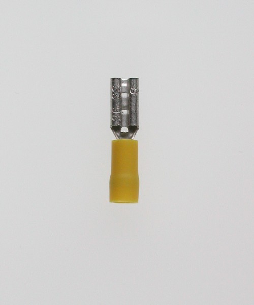 Flachsteckhülsen 2,8x0,8 gelb 0,2-0,5 mm² PVC mit Iso-Crimp